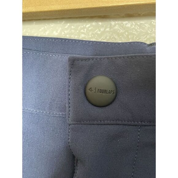 Fourlaps 31 x 32 Traverse Performance Chino Tech Pants Blue Slim Leg Four Laps - Picture 4 of 10